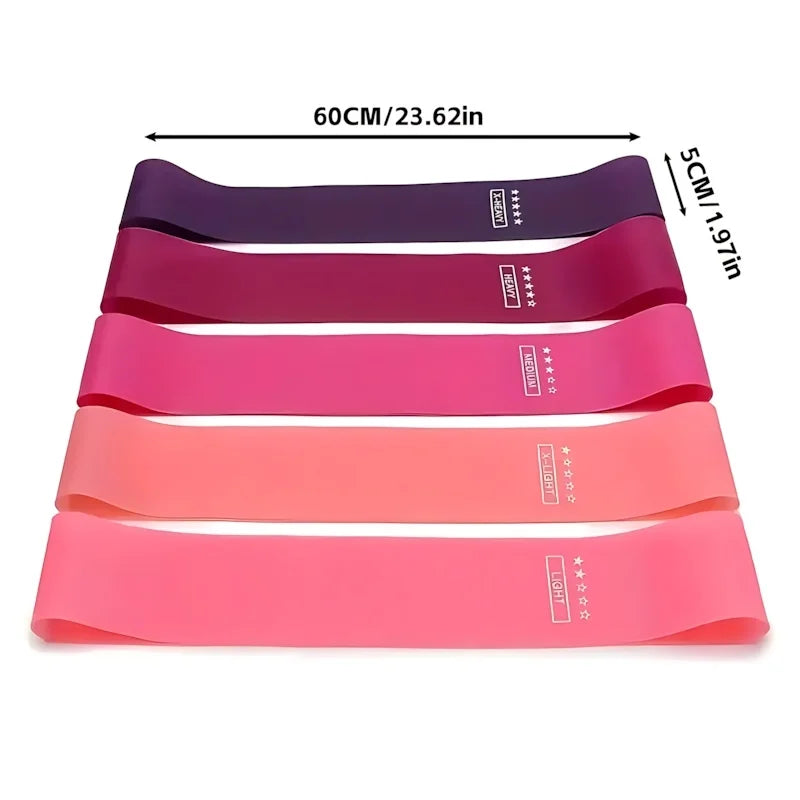 5 Piece Exercise Resistance Bands.