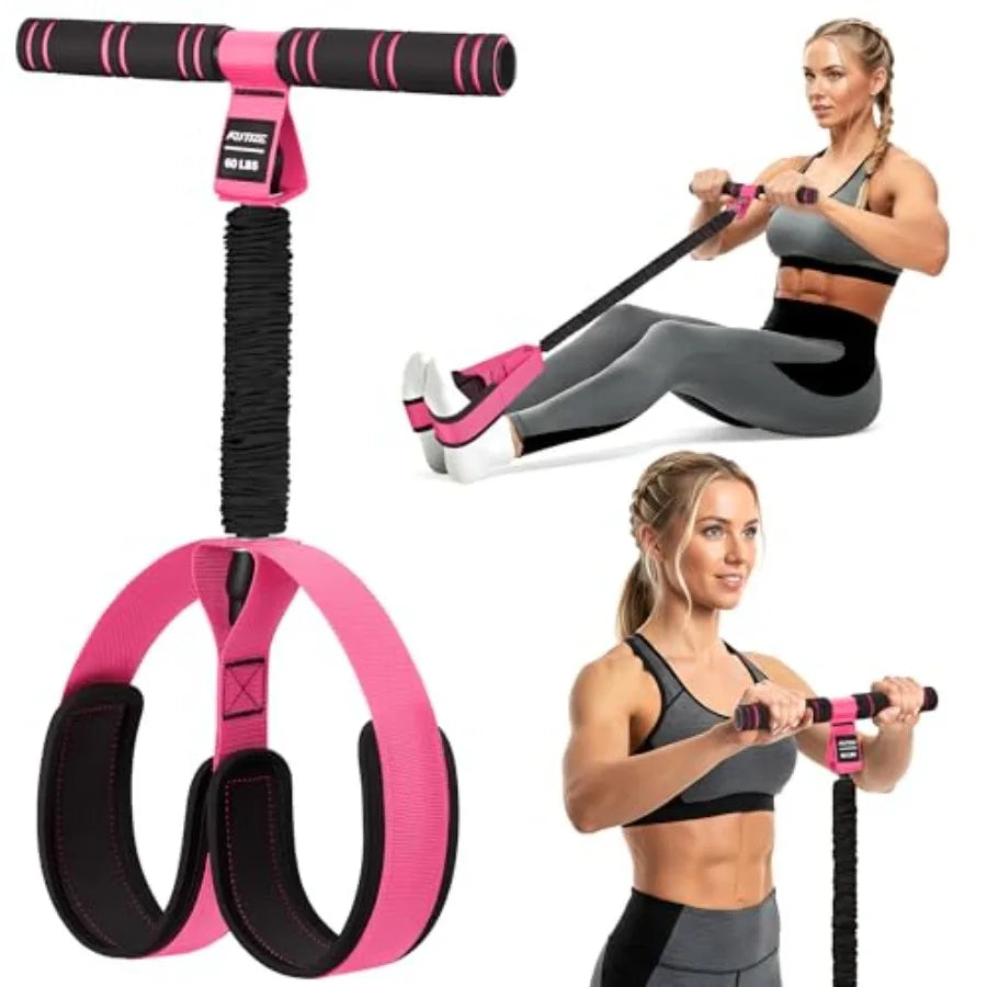 Multifunction Pedal Resistance Band with Handle.