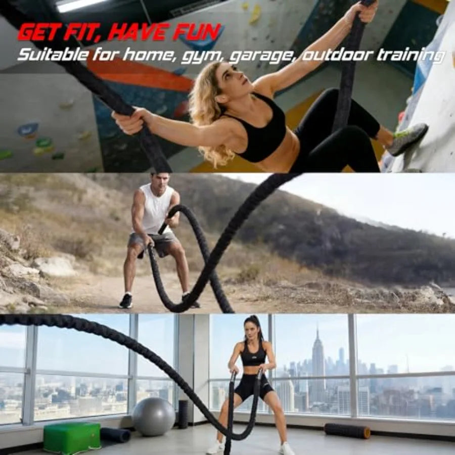Battle Rope For Home Gym Workout.