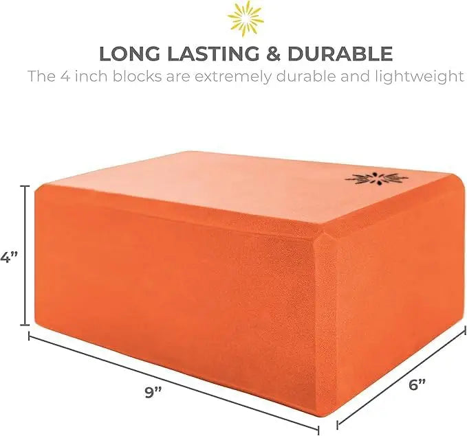 4" Yoga Block, 10 Pack Bulk.