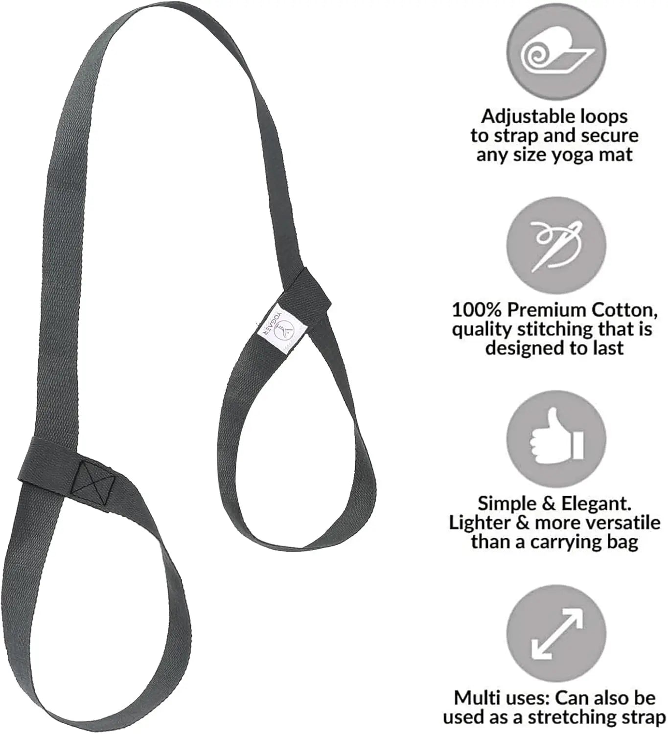 Adjustable Yoga Mat Carrier Strap.