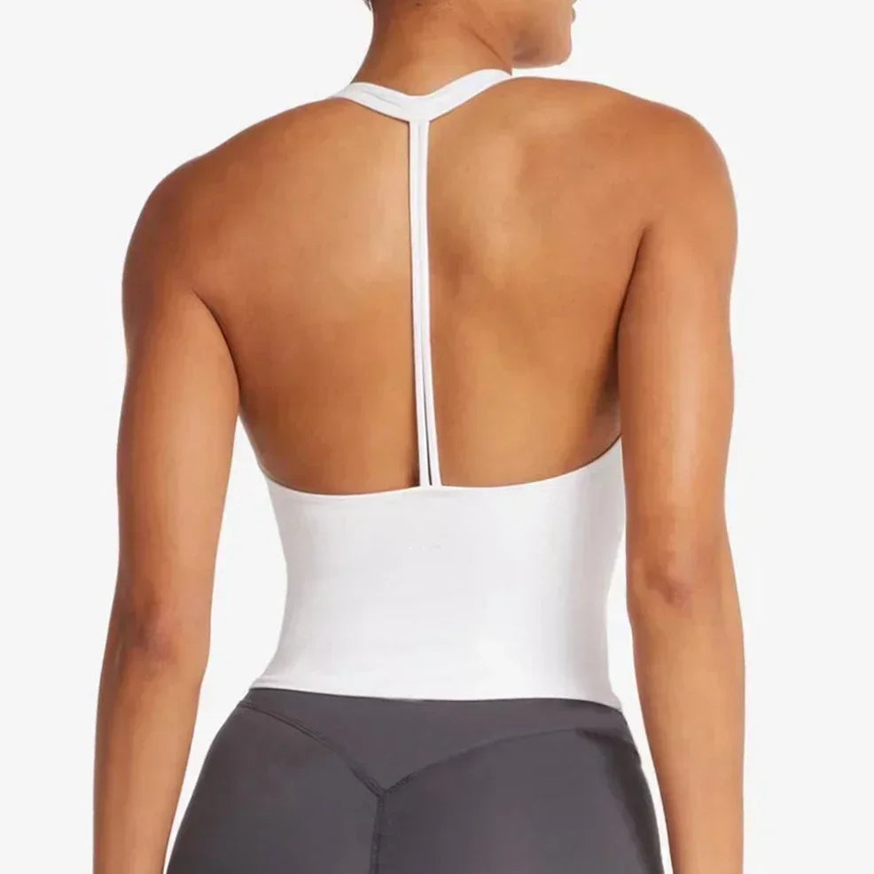 halter fitness wear Yoga vest with chest pad.