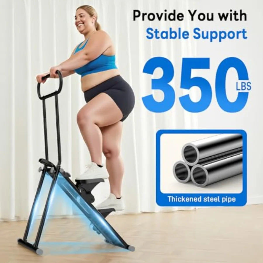 Foldable Stair Stepper with 6-Level Adjustable Resistance.