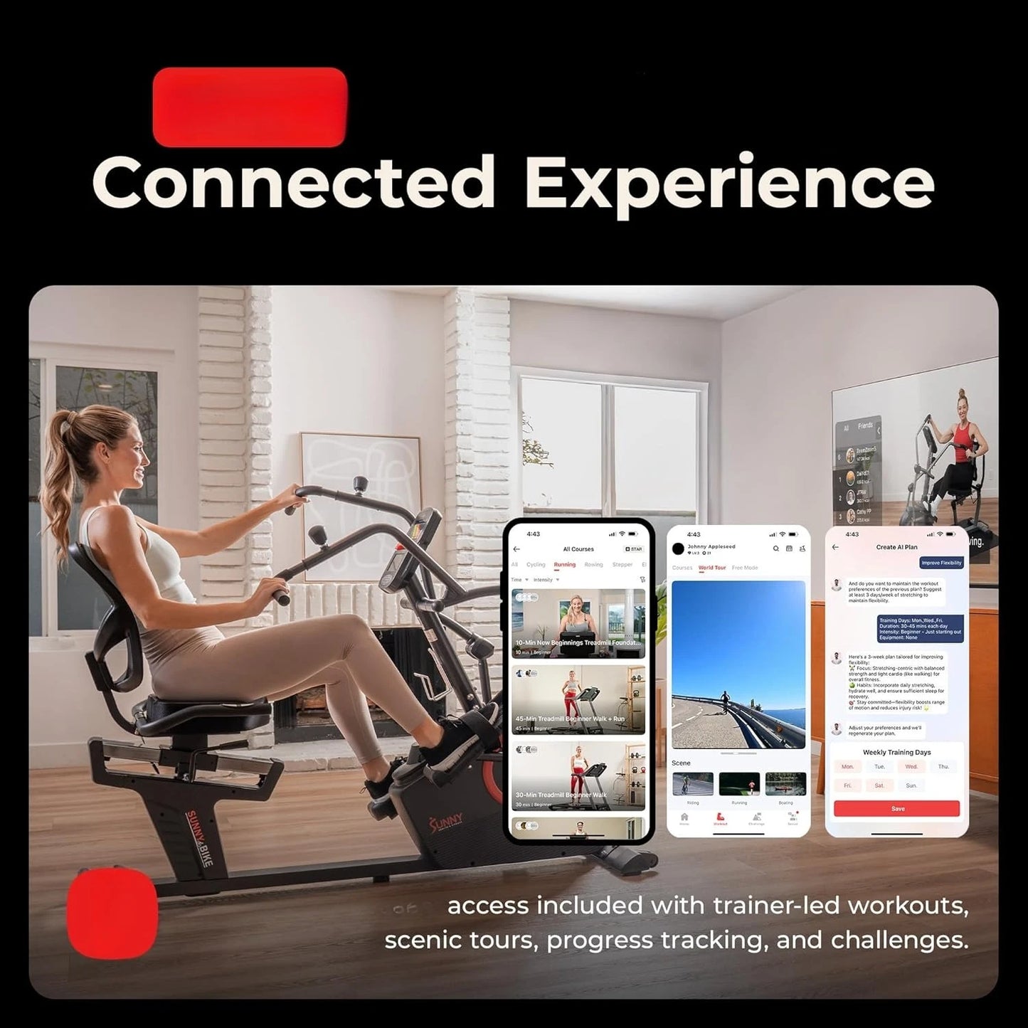 Recumbent Cross Trainer & Elliptical Machine.