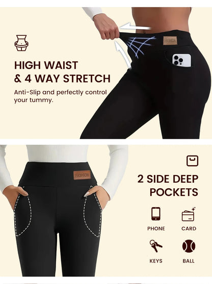 High-Waisted Shaping Fleece-Lined Leggings.