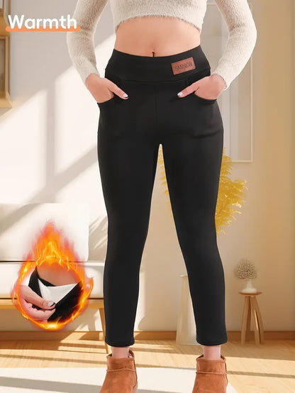 High-Waisted Shaping Fleece-Lined Leggings.