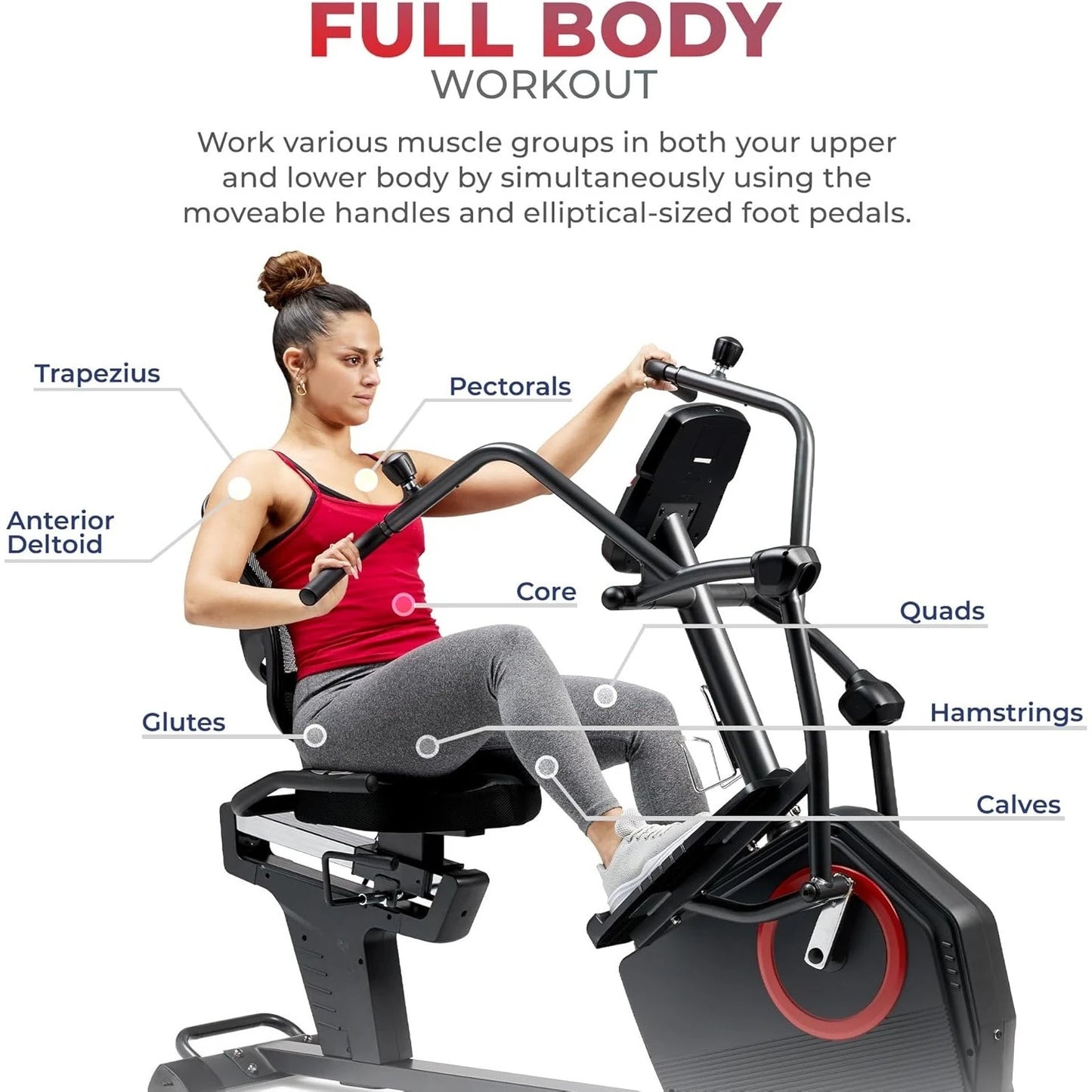Recumbent Cross Trainer & Elliptical Machine.