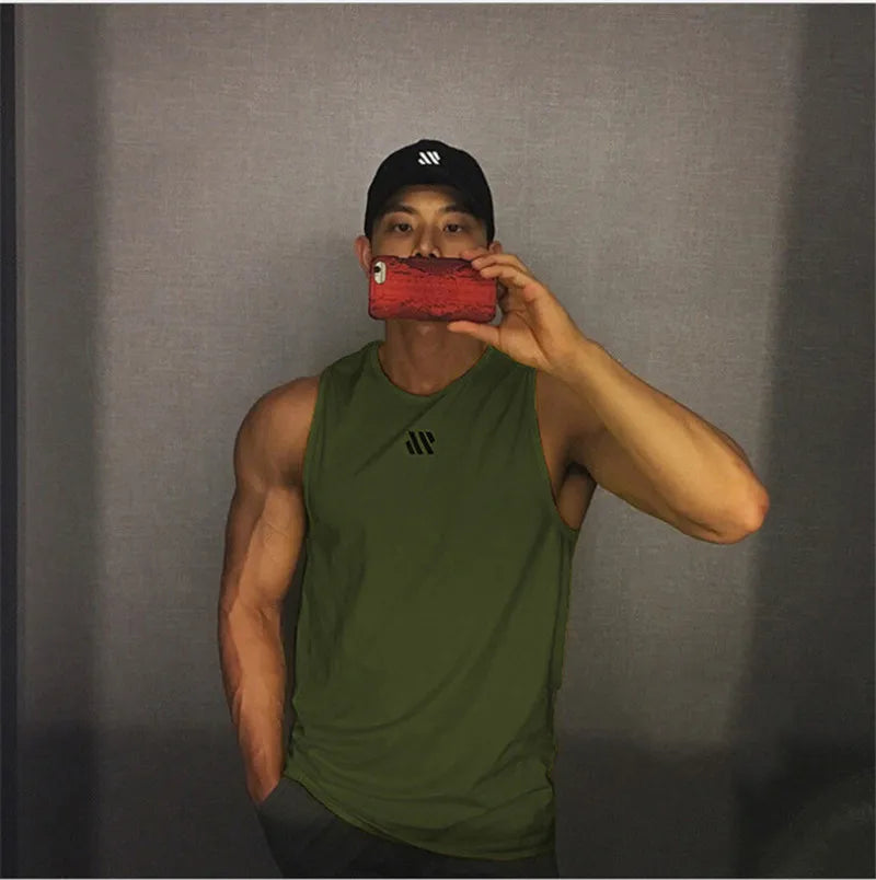 Bodybuilding Tank Top Gym Workout Fitness.