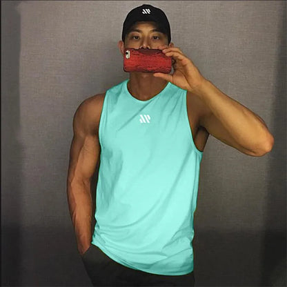 Bodybuilding Tank Top Gym Workout Fitness.