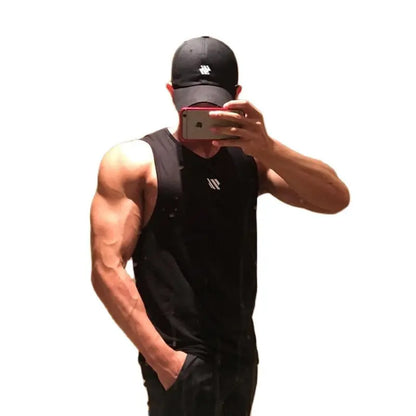 Bodybuilding Tank Top Gym Workout Fitness.