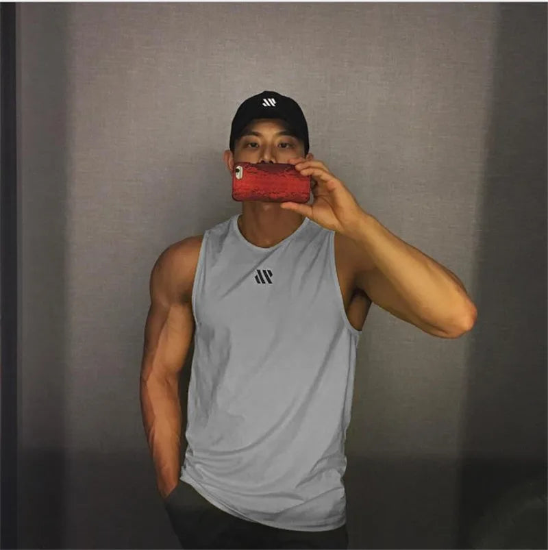 Bodybuilding Tank Top Gym Workout Fitness.