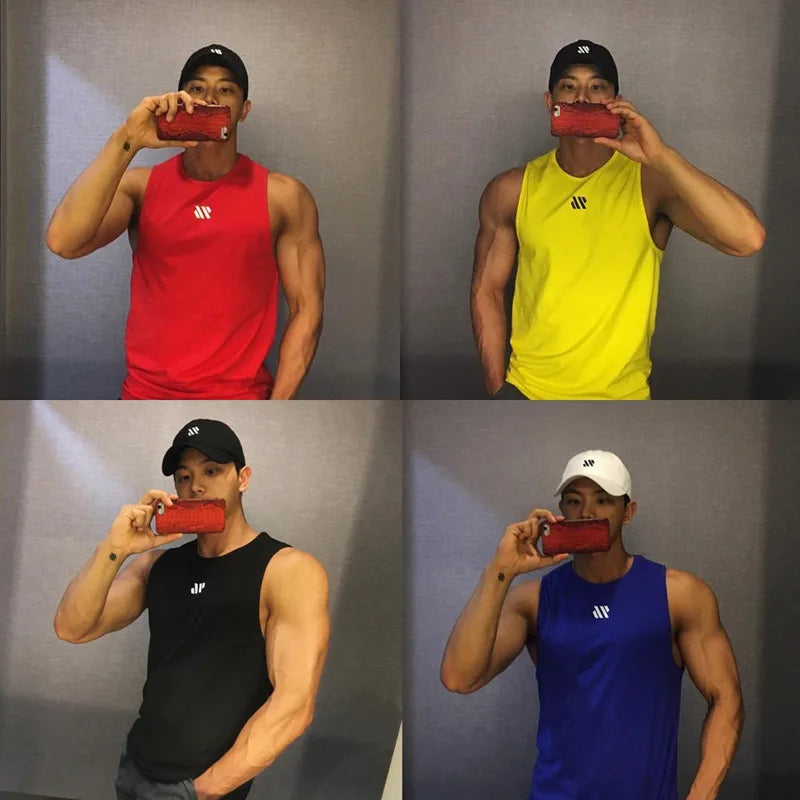 Bodybuilding Tank Top Gym Workout Fitness.