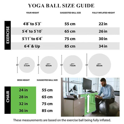 Yoga Balll 45cm/55cm/65cm/75cm