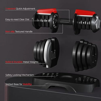 Adjustable Dumbbell Set 28/40/52.5/90LBS.