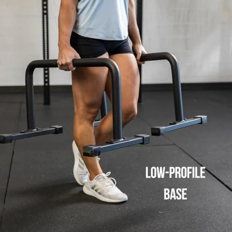 Fitness Parallette Bars Push Up Handles for Floor Calisthenics.