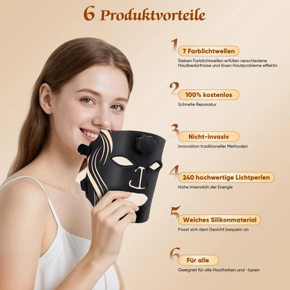 Facial Mask 7 Colors Photon Skin Therapy Mask Anti Aging.