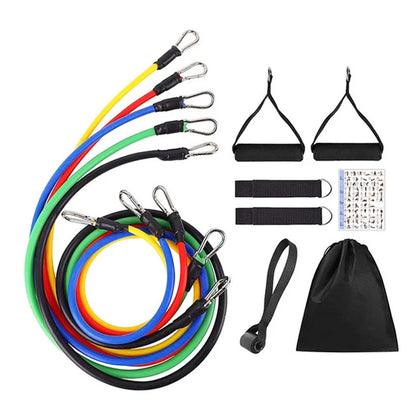 11pcs/Set Pull Rope, Resistance Bands, Portable Fitness Equipment,