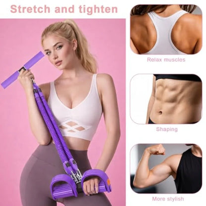 New Pedal Resistance Band with Handles, Adjustable Detachable.