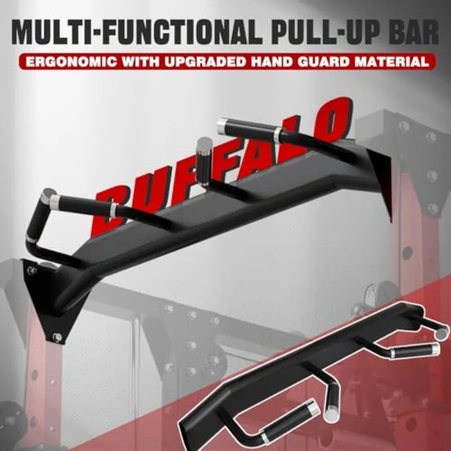 All-in-One Squat Rack with LAT-Pull Down Cable Crossover System.