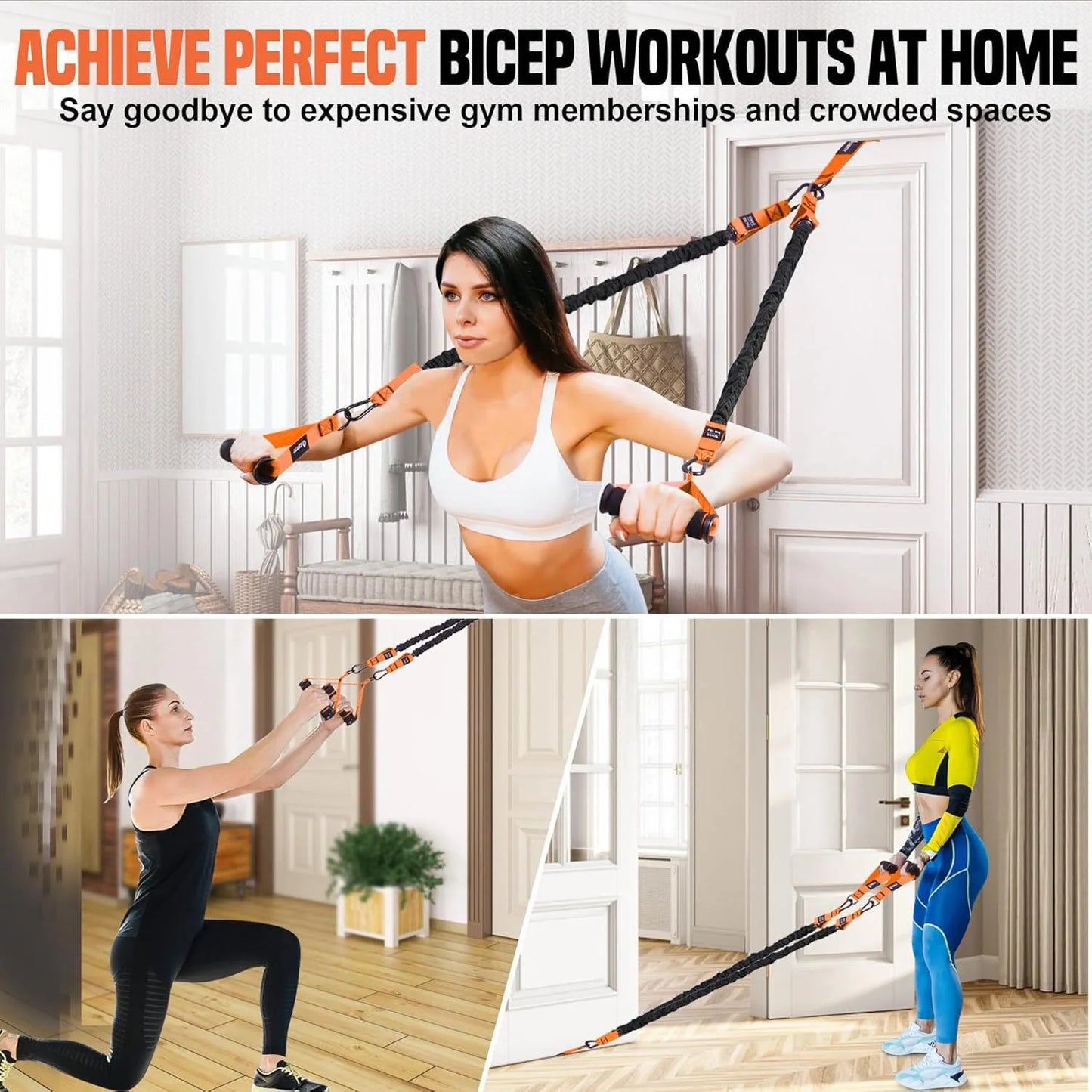 Pull Up Assistance Bands Set Resistance Strap.