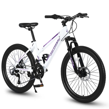 Mountain Bike 24 26 Inch Wheels, 21-Speed Disc Brake, Female Bicycles,