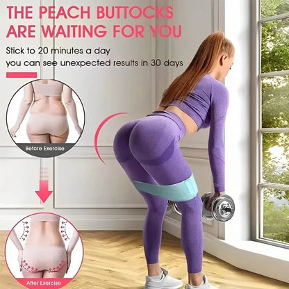 3Pcs Fabric Resistance Hip Booty Bands Glute Thigh Elastic Workout.