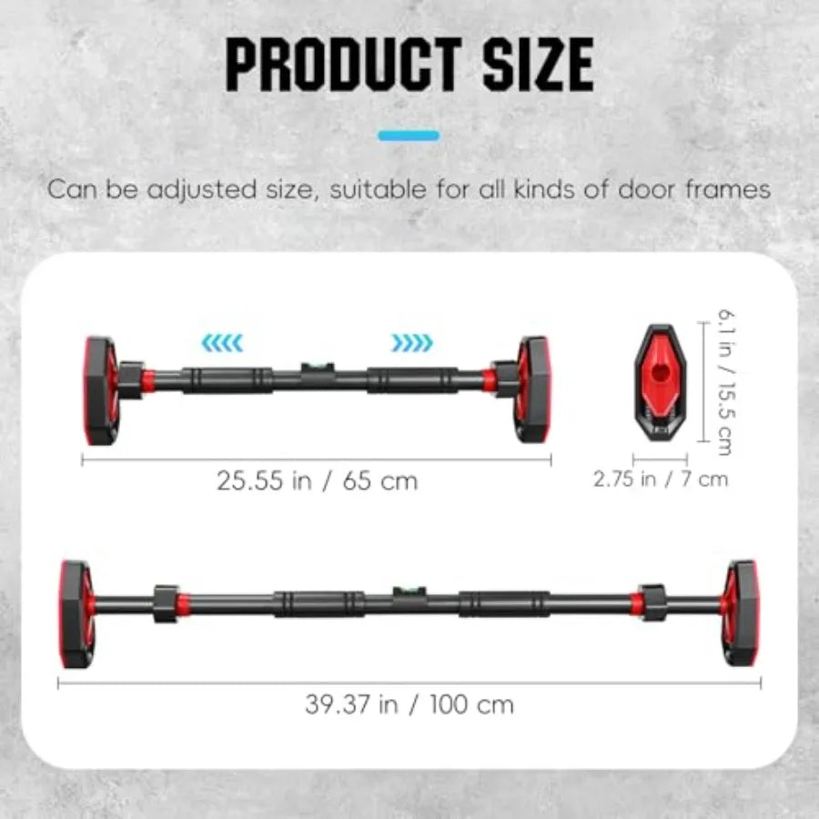 Adjustable Pull Up Bar Doorway Strength Training Bar.