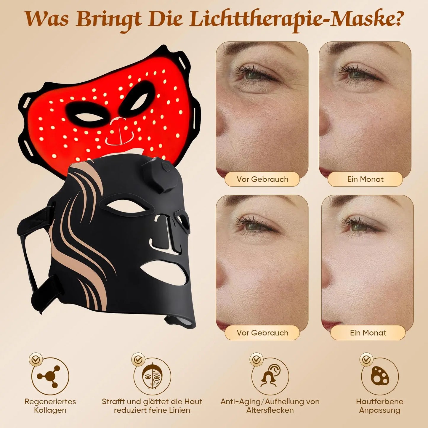 Facial Mask 7 Colors Photon Skin Therapy Mask Anti Aging.