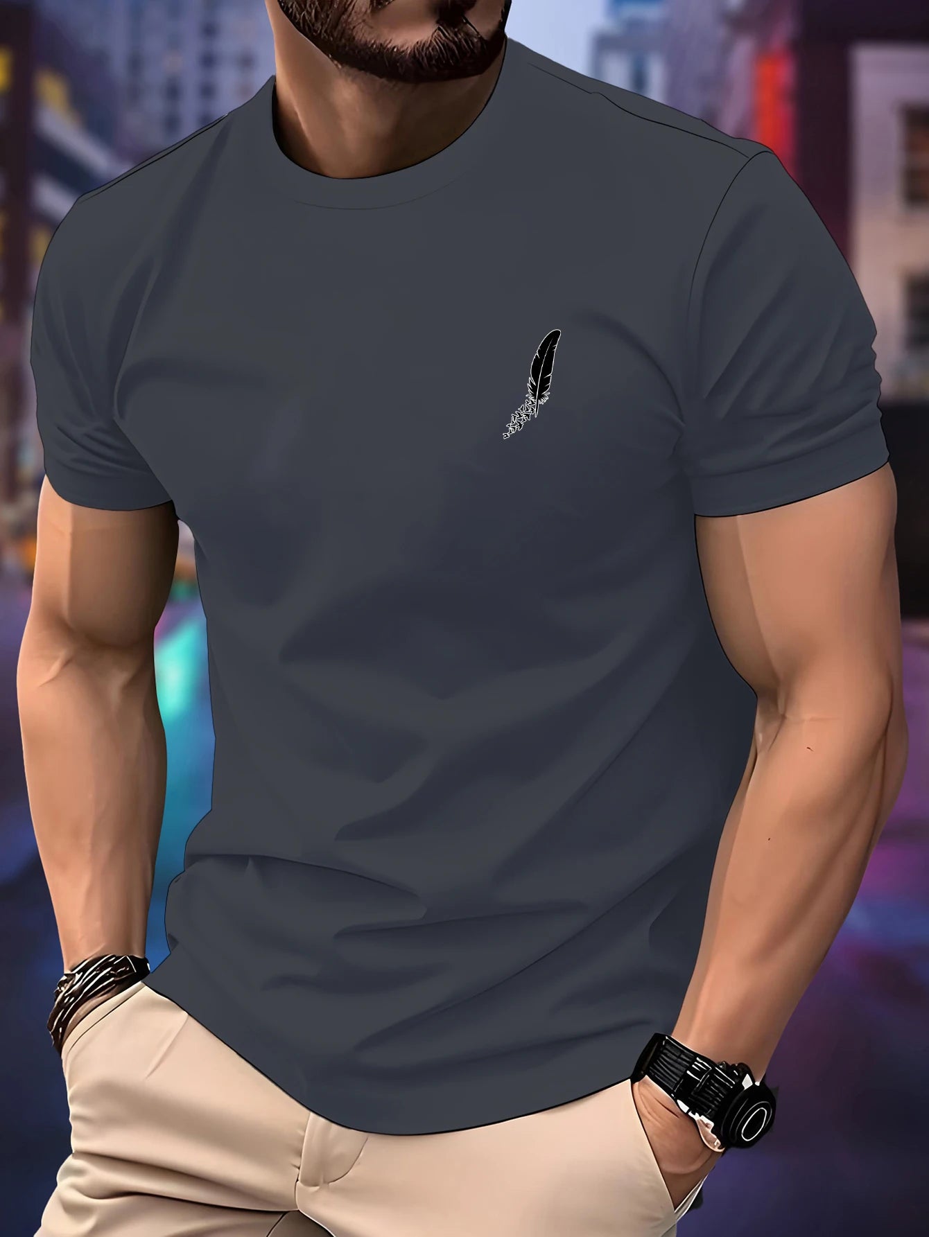 New Round Neck Running T-shirt.
