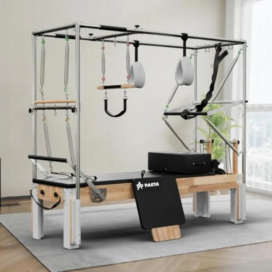 Reformer Machine with Cadillac Trapeze Table.
