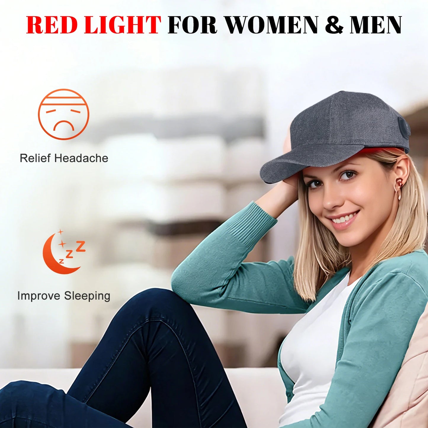 Red Light Therapy Hair Growth Cap.