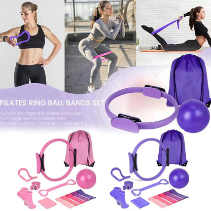 Pilates Ring Set 13 Pcs - Home Gym Equipment for Strength Training.