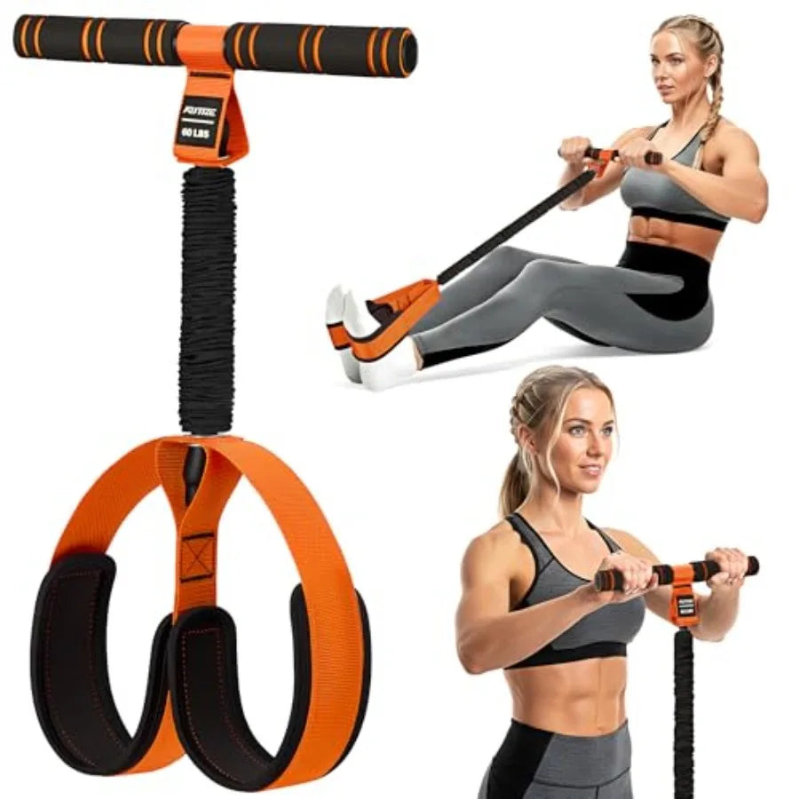 Multifunction Pedal Resistance Band with Handle.