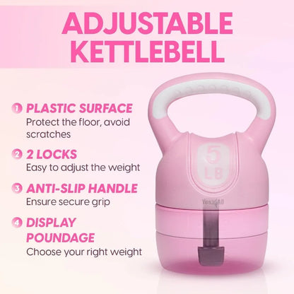 Adjustable Kettlebell Set for Strength Training