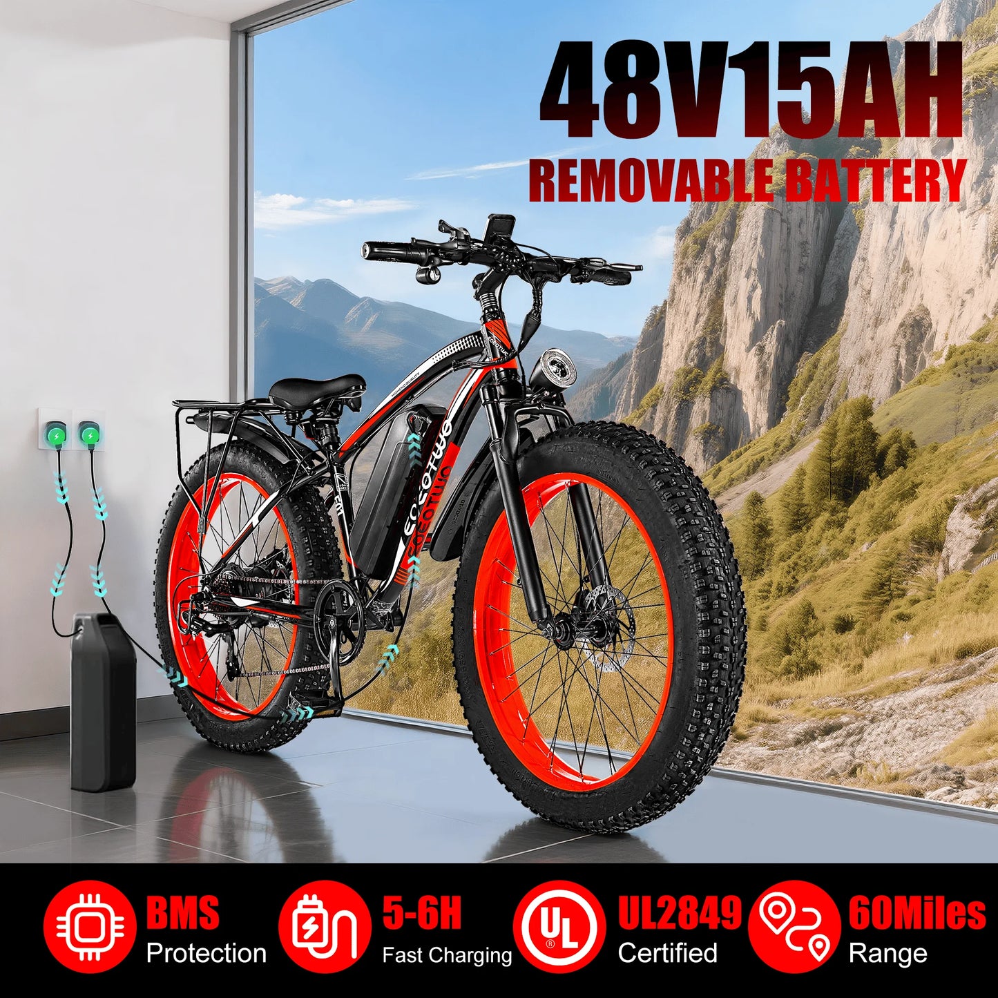 1500W Fat Tire Electric Bike.