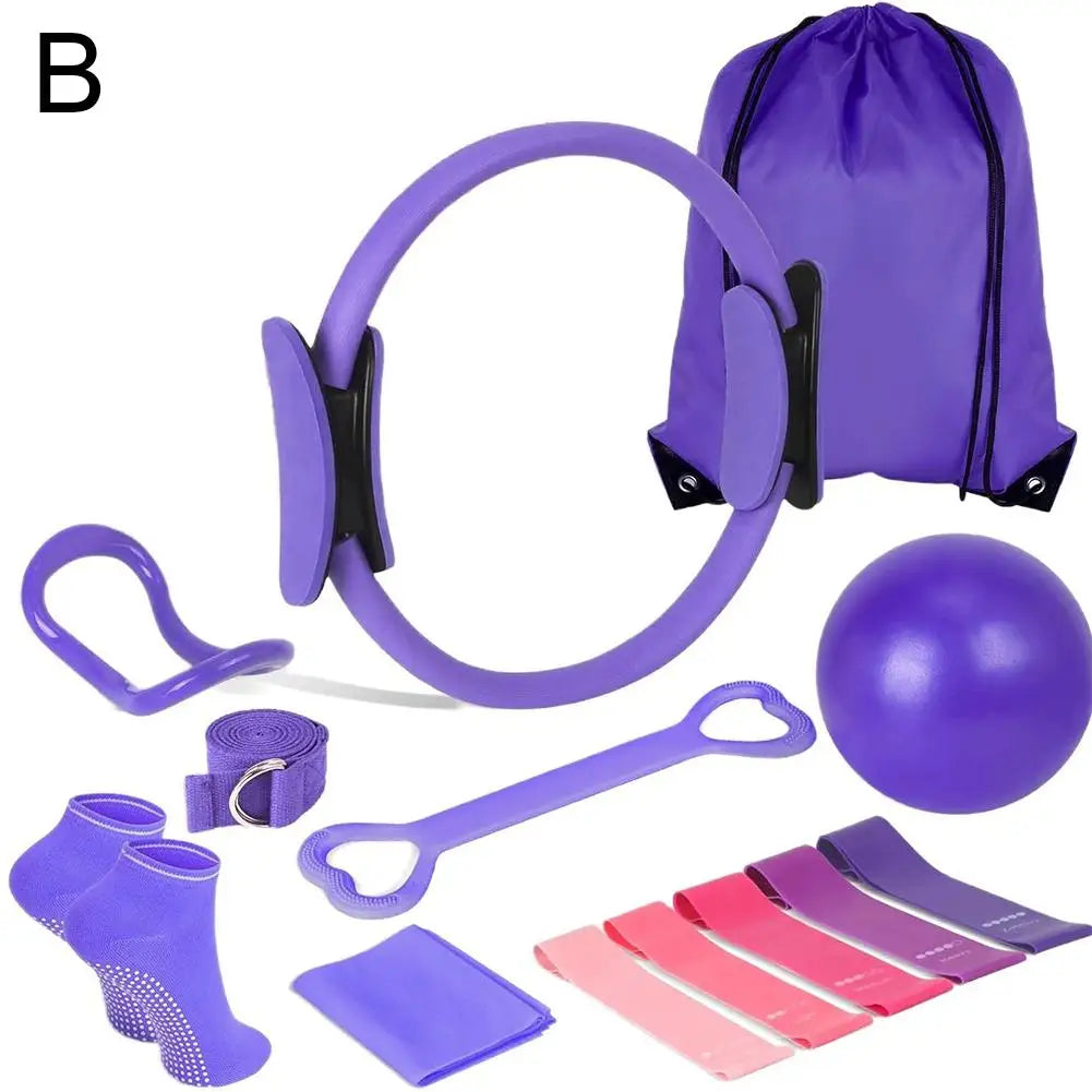 Pilates Ring Set 13 Pcs - Home Gym Equipment for Strength Training.