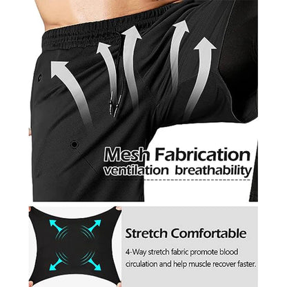 Men's Sport Pants 2 in1 Training Sportswear.