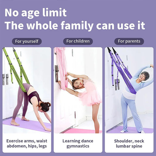 Purple Aerial Yoga Rope.