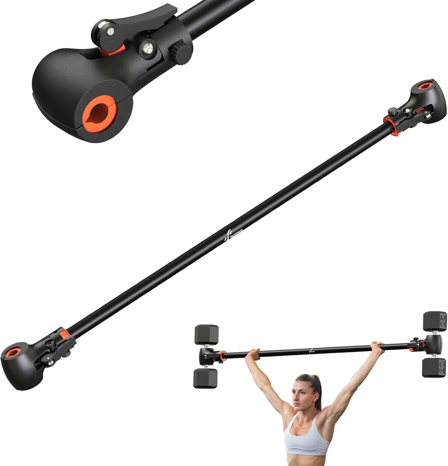 Heavy-Duty Adjustable Barbell Converter.