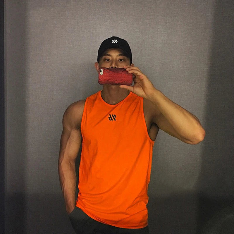 Bodybuilding Tank Top Gym Workout Fitness.