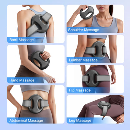LEERCON Vibration Abdominal Massager Cordless Body Shaping 6 Levels 3 Modes for Waist Belly Leg Muscle Relaxation Fat Burning Massager