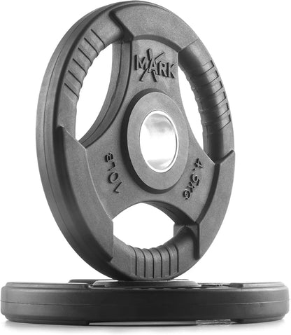 Pair or Set of Weight Plates, Rubber Coated.