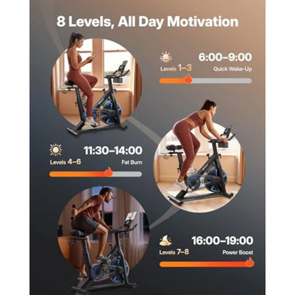 Magnetic Exercise Bike Low Noise Stationary Bike.