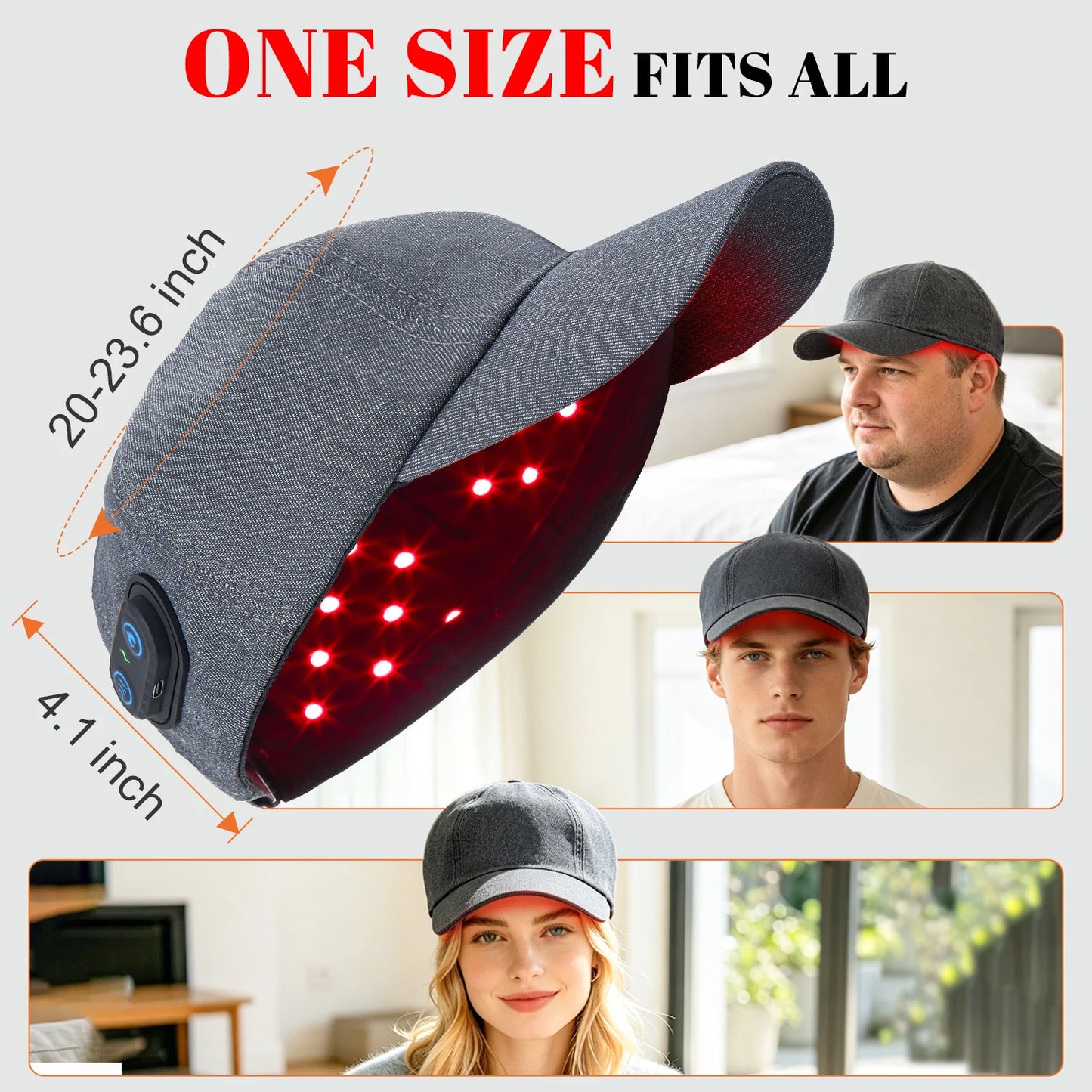 Red Light Therapy Hair Growth Cap.