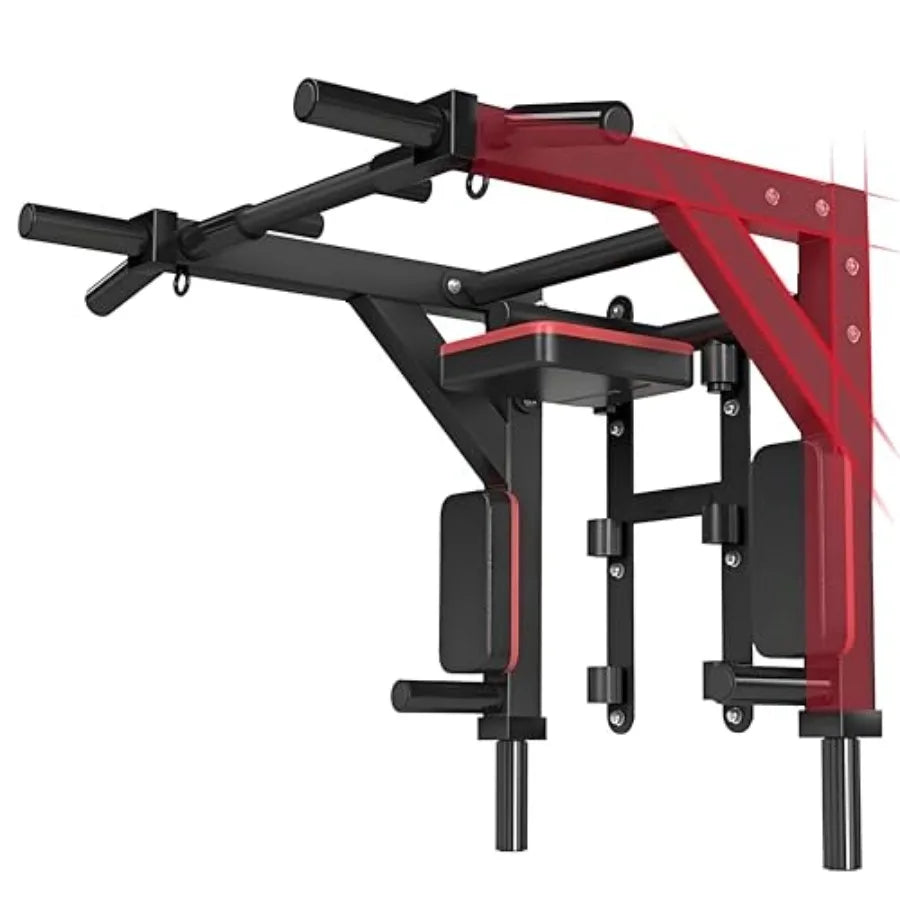 Wall Mounted Pull Up Bar Chin Up Bar Dip Station