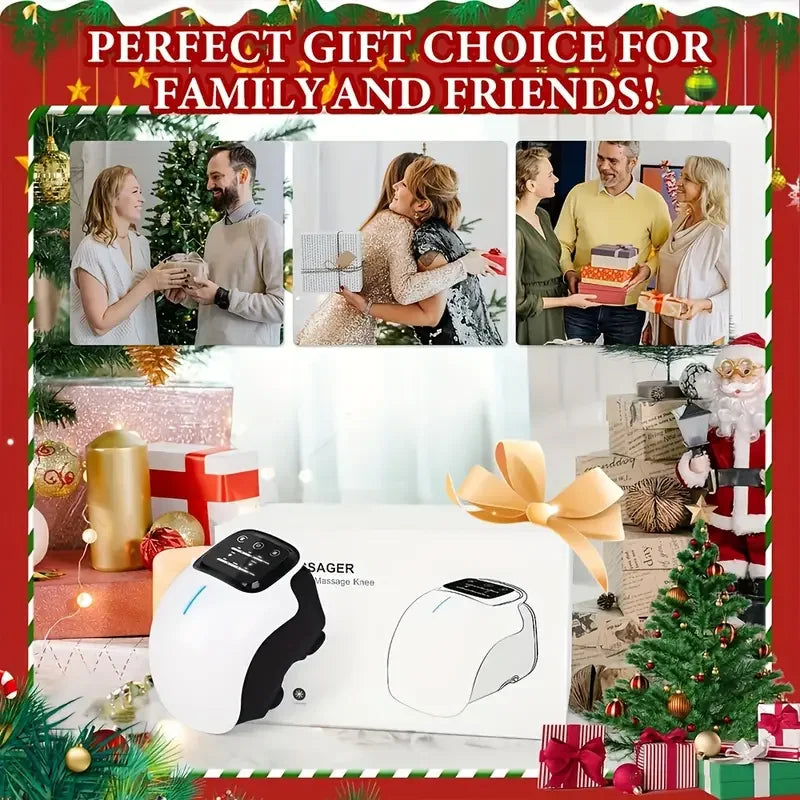 Cordless Knee Massager with Heat and Vibration.