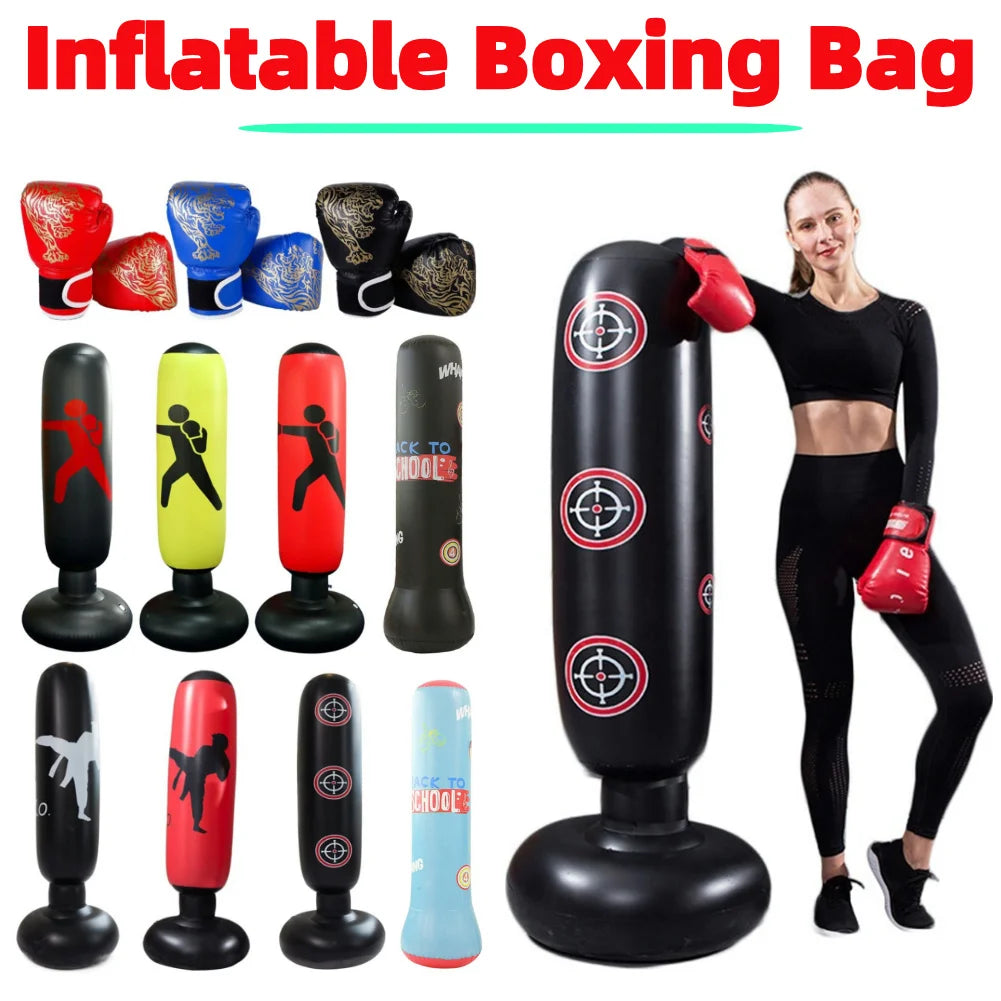 Children's Inflatable Punching Bag Gym Fitness Boxing Training Sandbag.