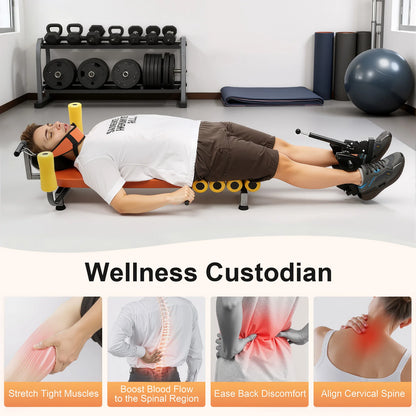 Adjustable Back Stretch Bench, Neck Stretcher.