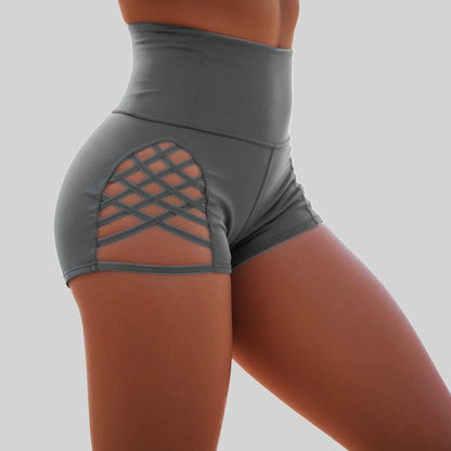 Casual Summer High Waist Tight Yoga Shorts.
