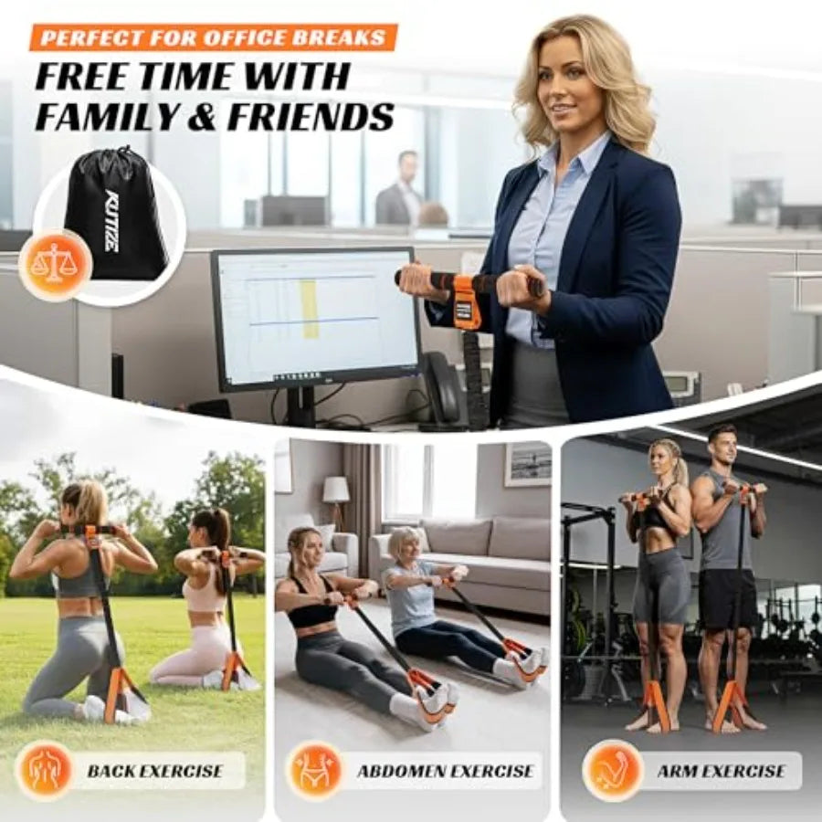 Multifunction Pedal Resistance Band with Handle.